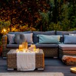Schöne Garten Lounge im Garten - ideal für einen entspannten Abend mit Freunden